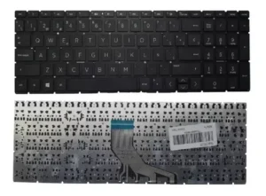 Teclado De Hp 15-da 15-cw 15-db 15-cx Negro Borde Blanco Ilu